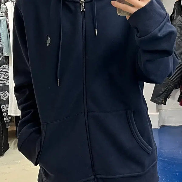 [BUNJANG] Polo Ralph Lauren Navy Hoodie Zip-Up / POLO 폴로 랄프로렌 네이비 후드집업