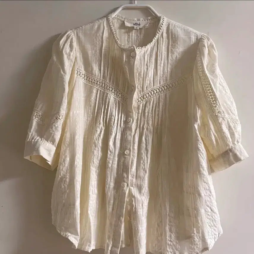 [BUNJANG] Ate Blouse White / 아테 블라우스 화이트