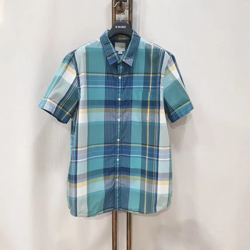 [BUNJANG] American Eagle Plaid Short Sleeve Shirt XXL / (JJ31022)아메리칸이글 체크 반팔셔츠 XXL(110)