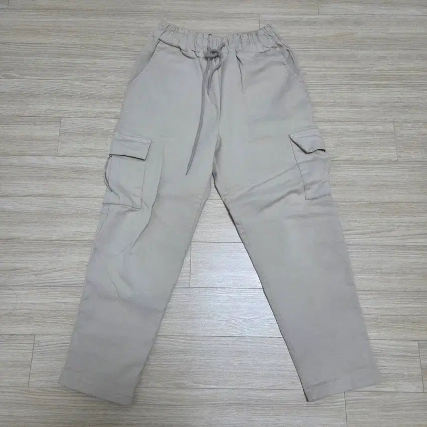 [BUNJANG] Men's Slim Fit Cargo Pants Beige M / 베이지 카고팬츠 면바지 슬림핏 M