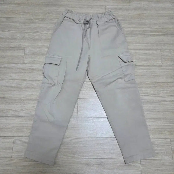 [BUNJANG] Men's Slim Fit Cargo Pants Beige M / 베이지 카고팬츠 면바지 슬림핏 M