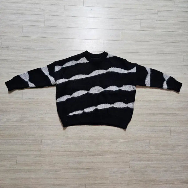 [BUNJANG] Black Knit Sweater / 블랙 니트티 스웨터
