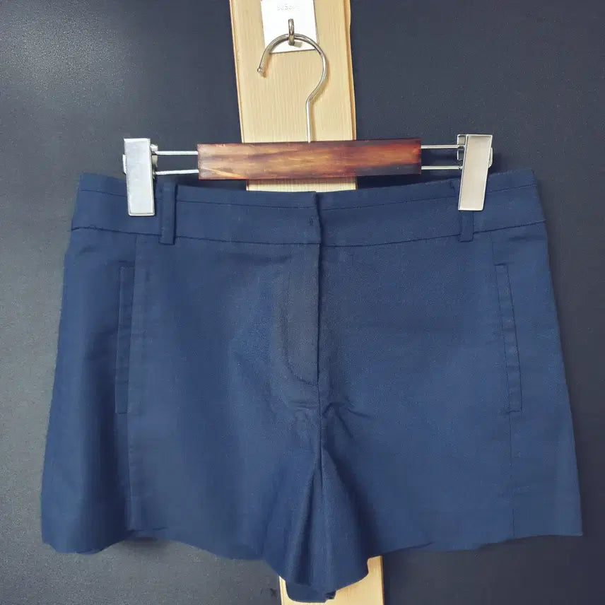 [BUNJANG] Men's Linen Shorts Navy / 진짜만원 라인 면 반바지 네이비2