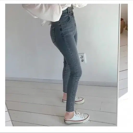 [BUNJANG] Ablery HoneyBang Three-Button Skinny Pants / 에이블리 홀리뱅 쓰리버튼 스키니