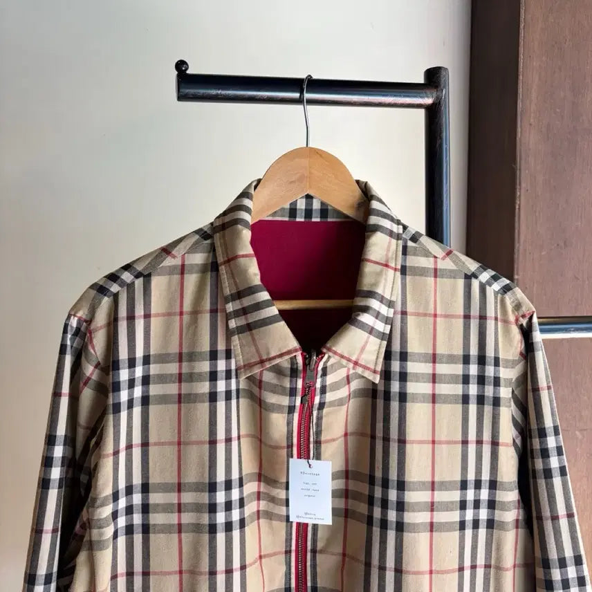 [BUNJANG] Burberry Nova Check Reversible Blouson Jacket / 17770 - 버버리 노바체크 리버서블 블루종 자켓