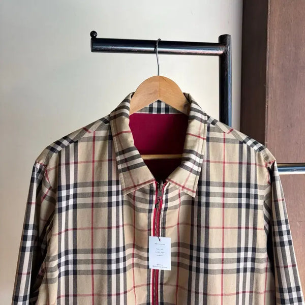 [BUNJANG] Burberry Nova Check Reversible Blouson Jacket / 17770 - 버버리 노바체크 리버서블 블루종 자켓