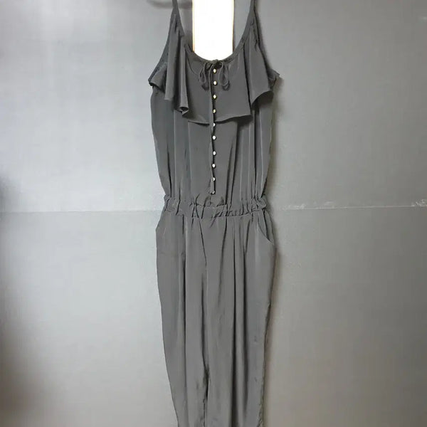 [BUNJANG] PERIDOT Frilly Ribbon Jumpsuit / 진짜만원 PERIDOT 프릴리본 점프슈트 55 66 블랙