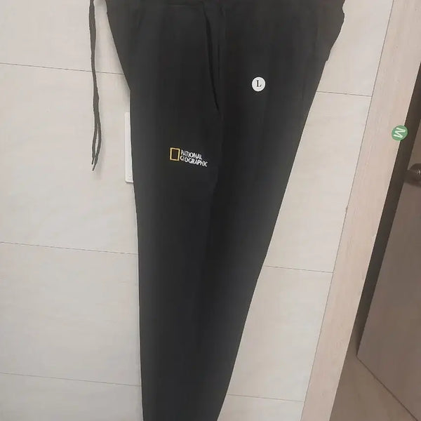 [BUNJANG] National Geographic Spring/Autumn Jogger Pants Black L / 내셔널지오그래픽 춘추용 조거팬츠 L 새상품 블랙
