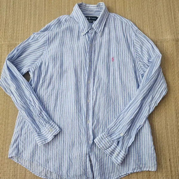 [BUNJANG] Polo Ralph Lauren Custom Fit Striped Shirt XL / 폴로 스트라이프 셔츠 커스텀핏 XL