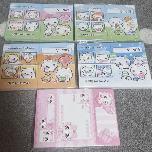 [BUNJANG] Receipt Memo Pad Set / 영수증 떡메 판매합니다 (계절)