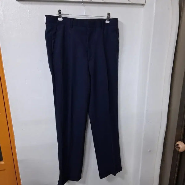 [BUNJANG] Galaxy Men's Navy Wool 100% Spring/Autumn Slacks 31 Inch / 갤럭시 춘추 바지 남성31 인치