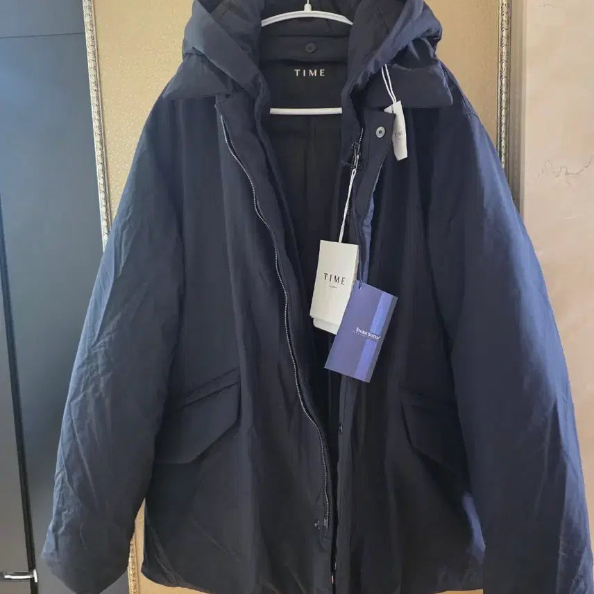 [BUNJANG] Time Homme Duck Down Hooded Jumper Dark Navy / 한섬 타임옴므 오리털 후드 점퍼(새상품)
