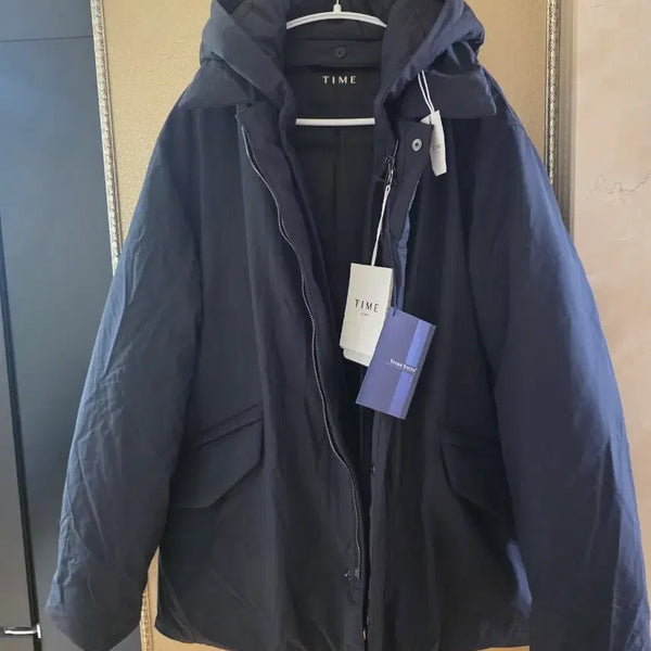 [BUNJANG] Time Homme Duck Down Hooded Jumper Dark Navy / 한섬 타임옴므 오리털 후드 점퍼(새상품)
