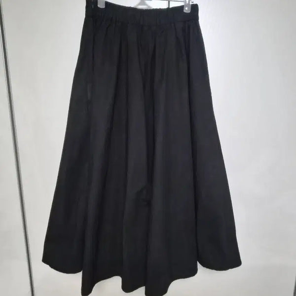 [BUNJANG] Black Skirt Pants with Comfortable Waistband / 치마바지