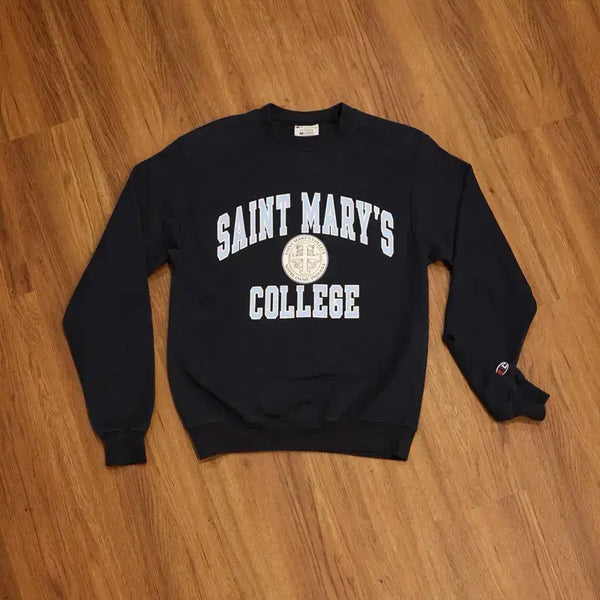 [BUNJANG] Champion Saint Mary's College Sweatshirt Navy / 챔피온 세인트 메리스 대학 맨투맨 네이비 판매