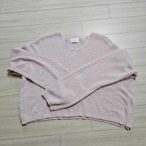 [BUNJANG] Cropped Summer Knit Pink / 크롭 썸머니트 핑크