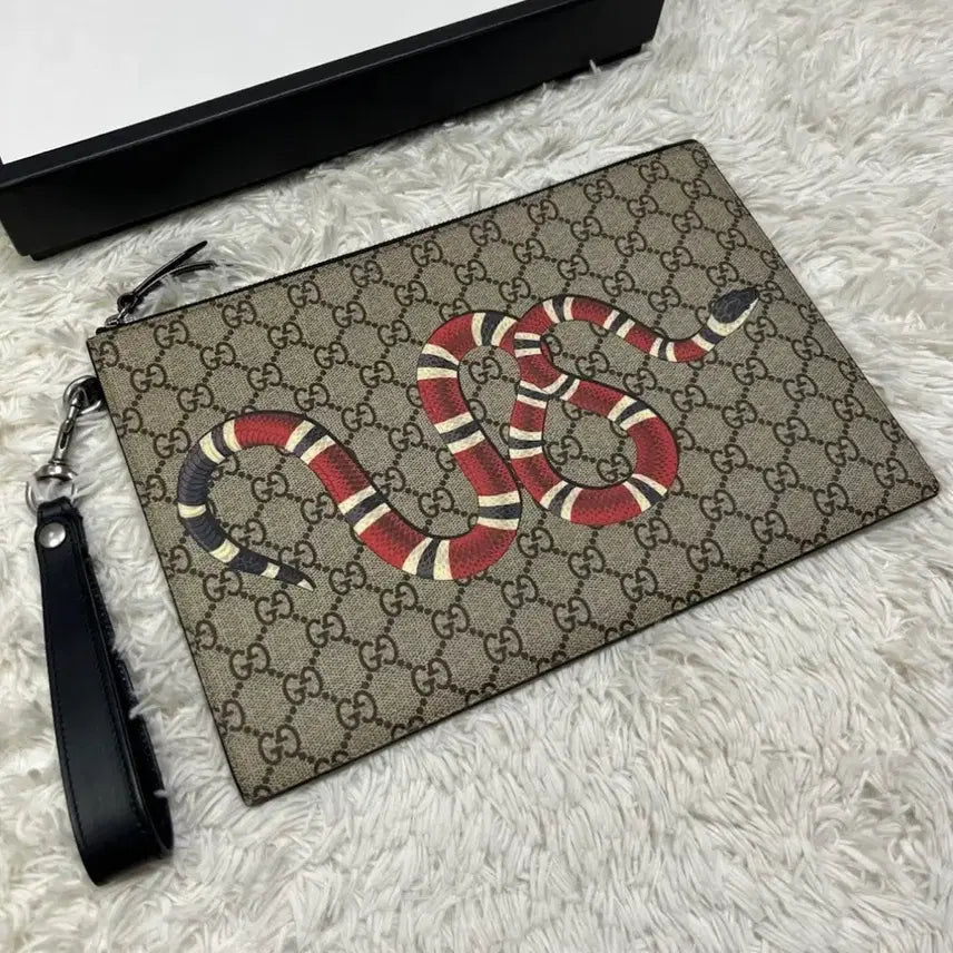 [BUNJANG] Gucci Snake GG Pattern Clutch Bag / 구찌 스네이크 클러치백