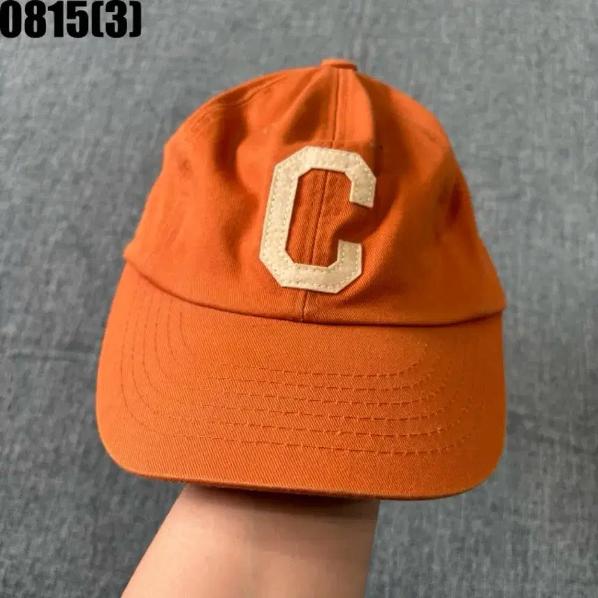 [BUNJANG] Covernat Orange C Logo Ball Cap / 커버낫 오렌지 주황색 볼캡 C자수 모자 F 8/15