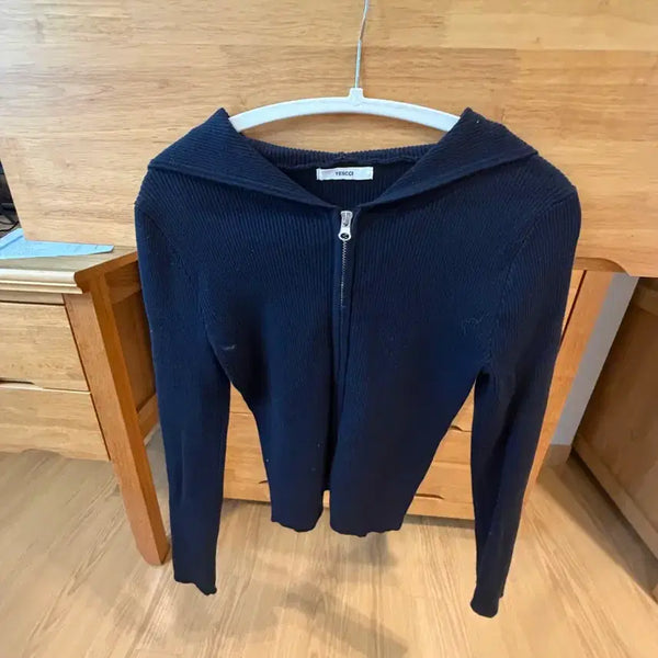 [BUNJANG] YESSIDED Zip-Up Cardigan Navy / YESSIDED 집업 가디건 네이비