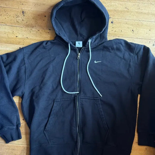 [BUNJANG] Nike Black Hooded Zip-Up Hoodie XL / 나이키 블랙 후드집업 XL