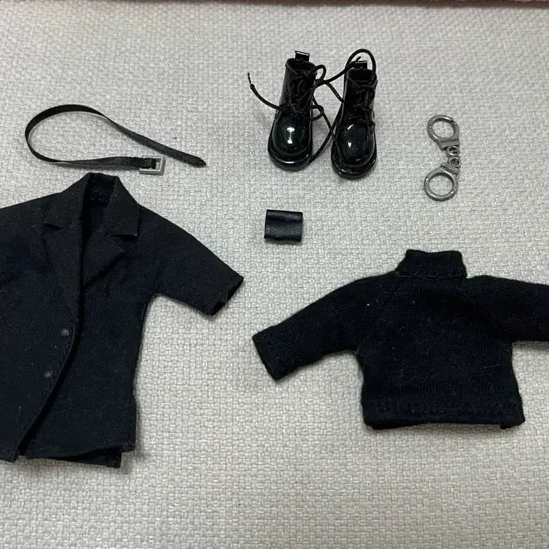 [BUNJANG] Obitsu 11 Black Coat Set with Long Boots / 오비츠11 블랙 코트 세트 + 롱부츠