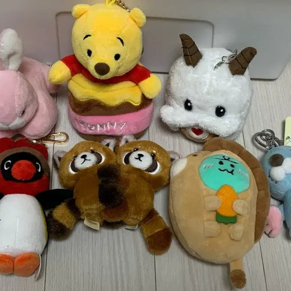 [BUNJANG] Doll Keychain Set (7 Types) / 인형 키링 7종 세트