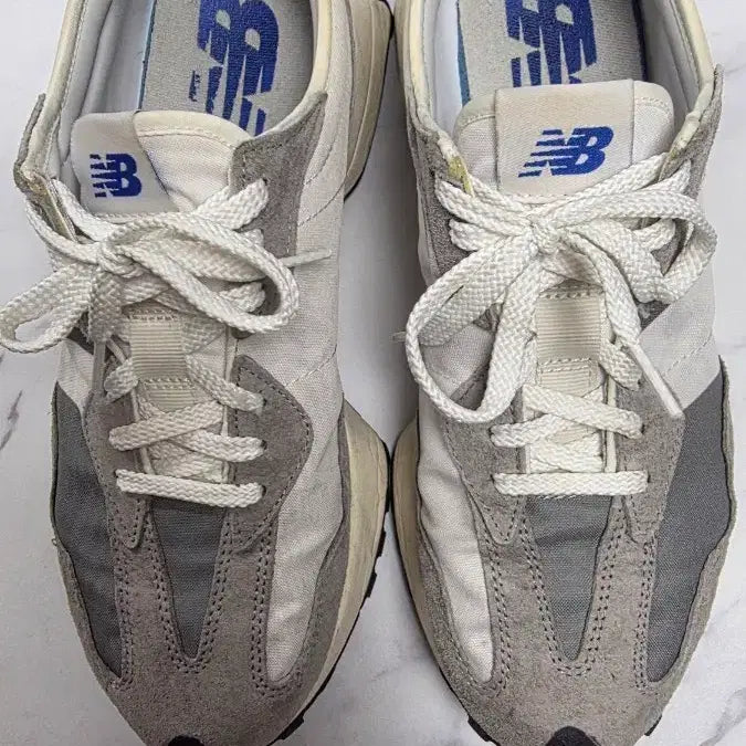 [BUNJANG] New Balance 327 Grey White Sneakers / 285] 뉴발란스 327 그레이 화이트
