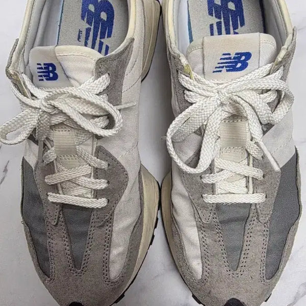 [BUNJANG] New Balance 327 Grey White Sneakers / 285] 뉴발란스 327 그레이 화이트