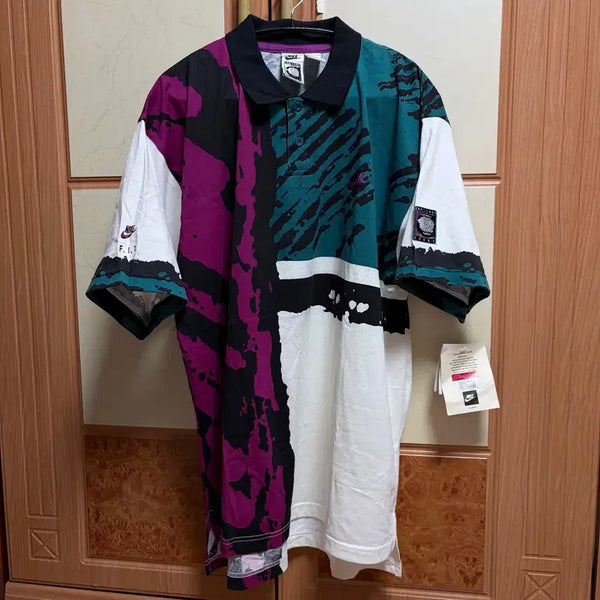 [BUNJANG] Nike Agassi Challenge Court Short Sleeve Polo Shirt / (새상품) 나이키 얀드레 애거시 챌린지 코트 데니스 반팔 카라티 오버핏(100/L)