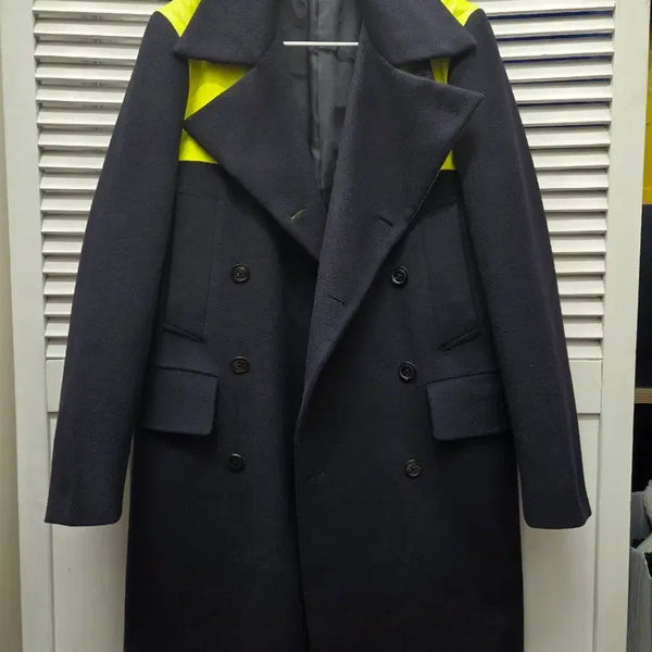 [BUNJANG] Paul Smith Lambskin Patch Wool Chesterfield Coat / 폴스미스 양가죽 패치 울 체스터 코트