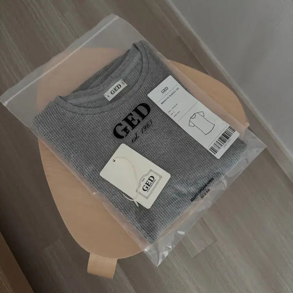 [BUNJANG] ged Waffle T-Shirt Grey S / 게드 ged 와플 티셔츠 그레이 s사이즈 팝니다
