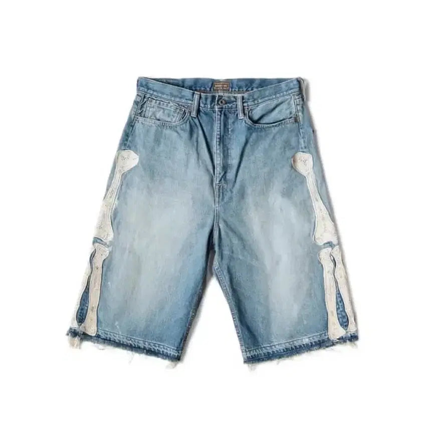 [BUNJANG] Kapital Bone Shorts Light Blue / 캐피탈 본 쇼츠