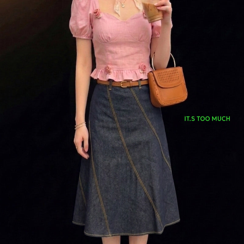 [BUNJANG] Women's Check Pattern Pleated Mini Skirt Vintage Long Skirt / Q2319 여자미니스커트 미니치마 여성주름치마 체크치마 빈티지스커트 롱스커트 롱치마
