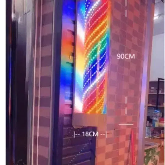 [BUNJANG] Rotating LED Barber Pole Light Waterproof 90cm / 턴 미용실싸인볼 헤어 조명 사인볼 미용실 방수 라이트 LED 회전식