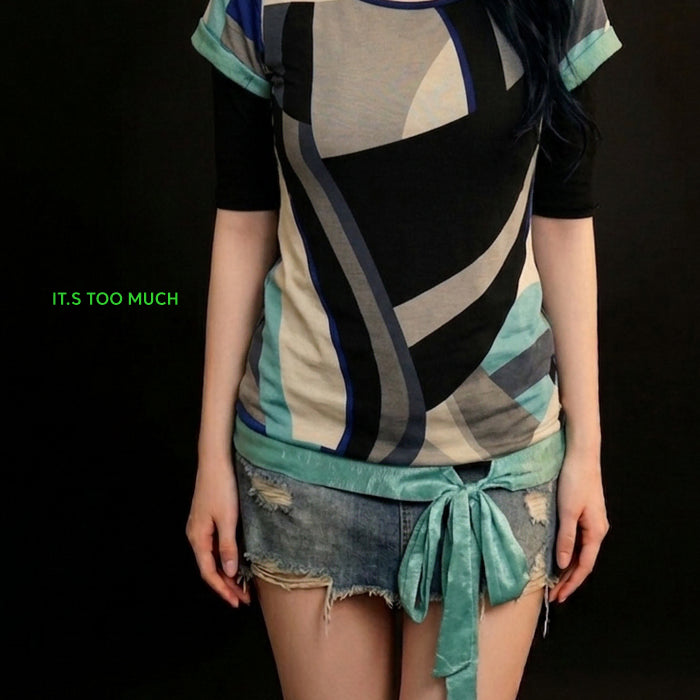 [BUNJANG] Retro Loose Fit Short Sleeve Blouse for Women / Q2320 복고블라우스 여성티셔츠 여자티셔츠 여성블라우스 반팔티 루즈핏