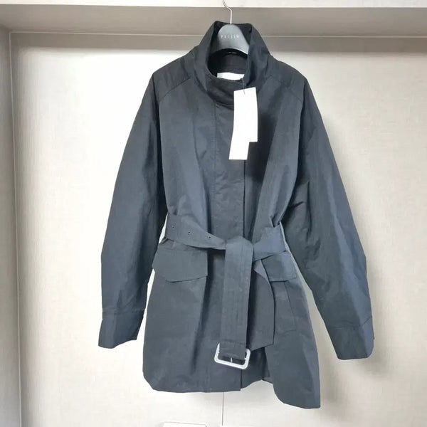 [BUNJANG] General Idea Women's High Neck Safari Half Jacket Black / S)제너럴아이디어 여성 라인 하이넥 사파리 하프 자켓
