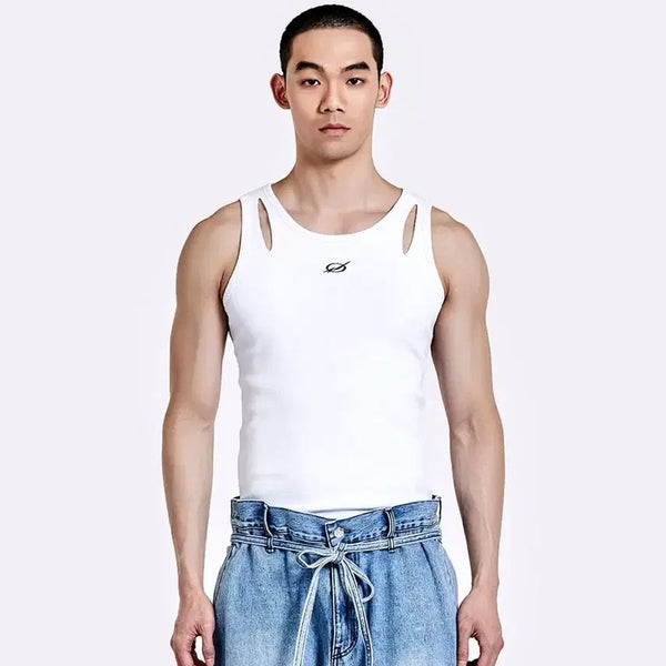 [BUNJANG] 51Percent Devils Laugh Sleeveless Top White L / 51퍼센트 Devils Laugh sleeveless White 나시 민소매 L