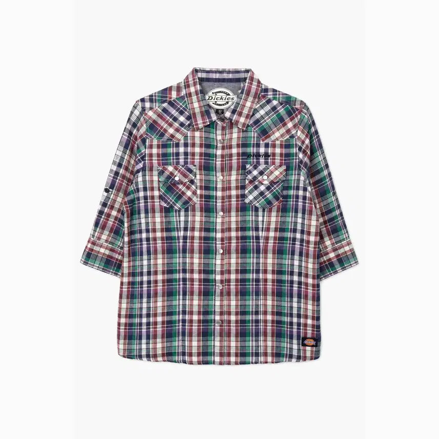 [BUNJANG] Dickies Cotton Blend Plaid Shirt Women / DICKIES 디키즈 코튼 혼방 체크 셔츠 - Women (6315)