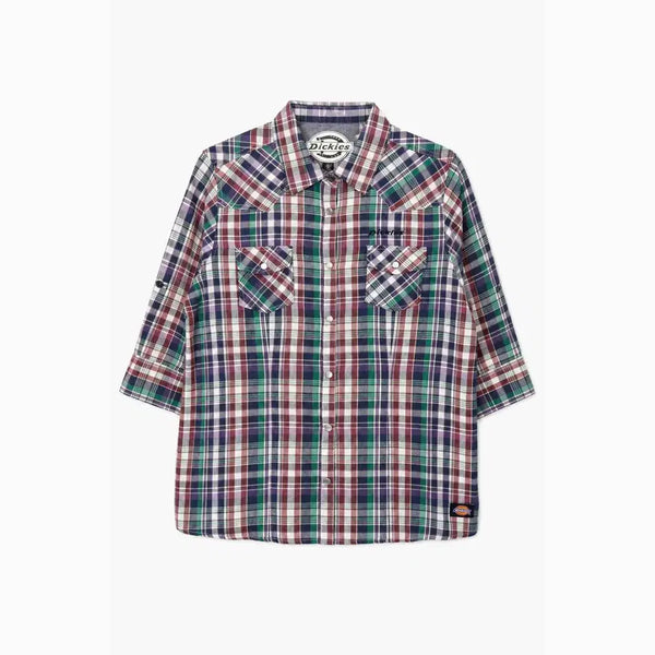 [BUNJANG] Dickies Cotton Blend Plaid Shirt Women / DICKIES 디키즈 코튼 혼방 체크 셔츠 - Women (6315)