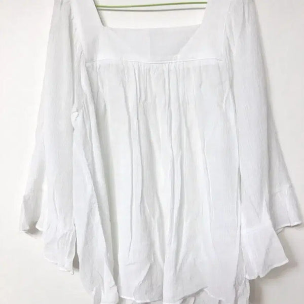 [BUNJANG] White Blouse / 화이트 블라우스