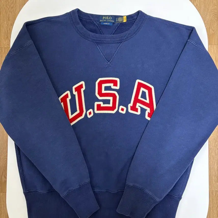 [BUNJANG] Polo Ralph Lauren USA Sweatshirt Navy / 폴로 랄프로렌 USA 맨투맨 네이비