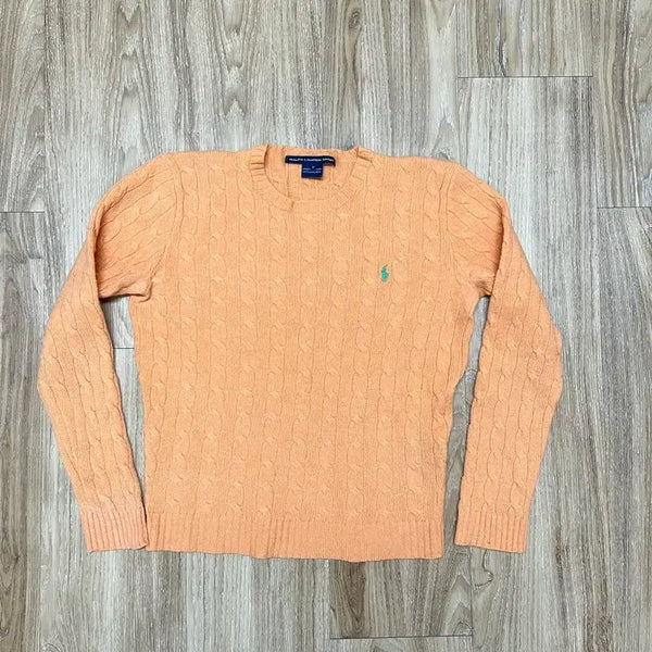 [BUNJANG] Polo Ralph Lauren Lambswool Cable Knit Sweater Women's / 폴로 랄프로렌 램스울 꽈배기 니트