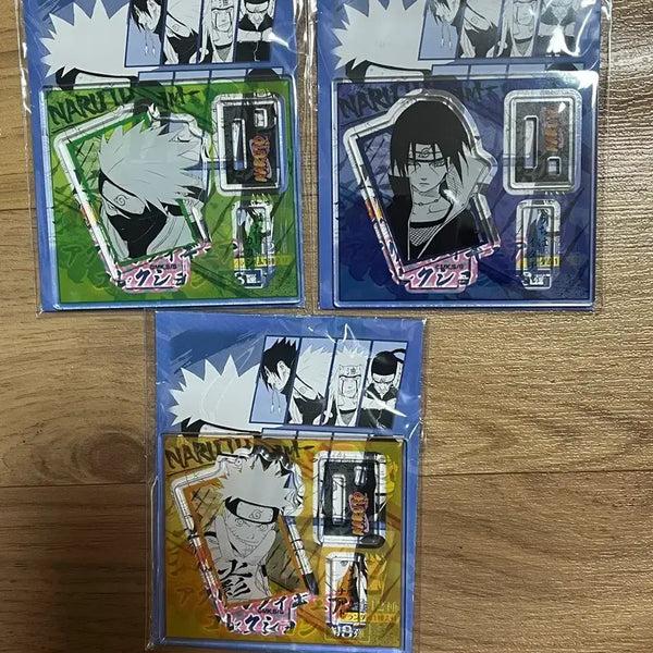 [BUNJANG] Naruto Jump Shop Figure Acrylic Standee Set (Naruto, Itachi, Kakashi) / 나루토 점프샵 피겨아크릴 3종 나루토이타치카카시