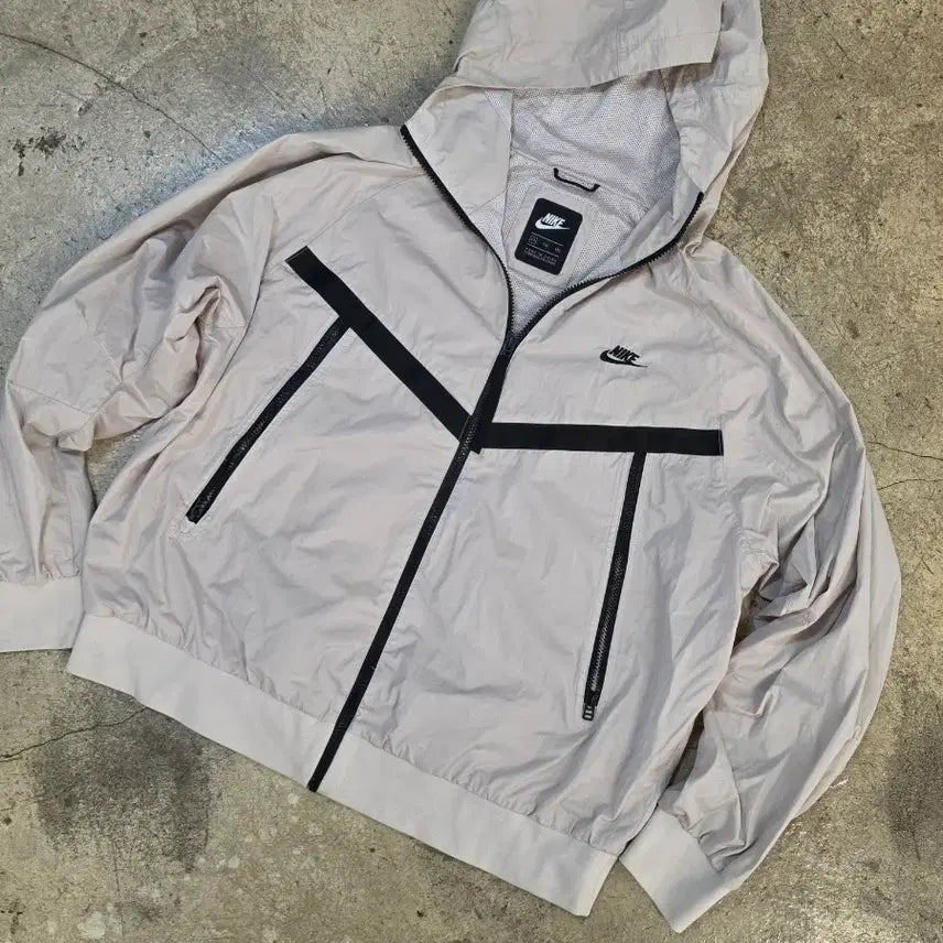 [BUNJANG] Nike NSW Woven Windrunner Hooded Jacket Desert Sand / 나이키 NSW  우븐 윈드러너 후드 재킷 데저트 샌드