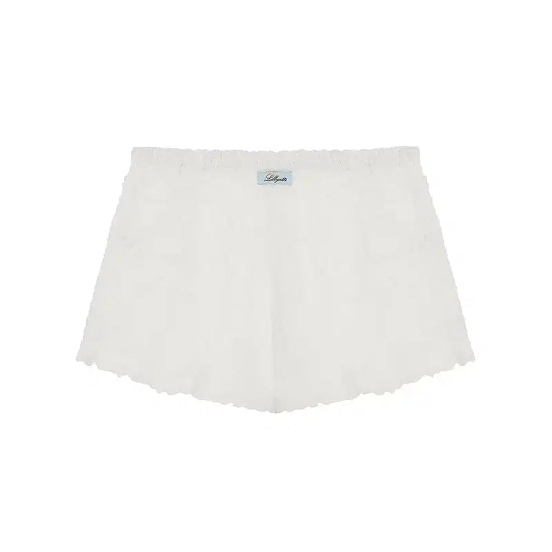 [BUNJANG] Lily Cotes Smoke Shorts White / 택달린 새상품, 릴리코츠 스모크쇼츠 smoke Shorts 화이트 팝니다.