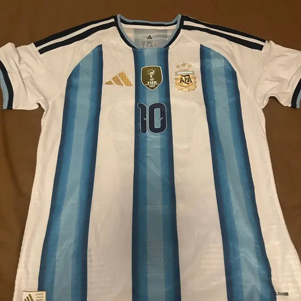 [BUNJANG] Argentina Lionel Messi #10 Authentic Version Jersey 22-24 (Replica, International 2XL) / 아르헨티나 22-24 메시 #10 어센틱 버전 유니폼 (레플리카/해외 2XL)