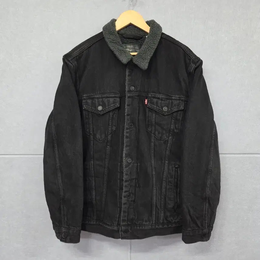 [BUNJANG] Levi's Black Sherpa Trucker Jacket / 리바이스(Levi's) 블랙 쉐르파 트러커 자켓