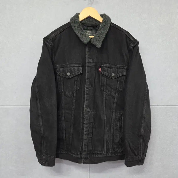 [BUNJANG] Levi's Black Sherpa Trucker Jacket / 리바이스(Levi's) 블랙 쉐르파 트러커 자켓