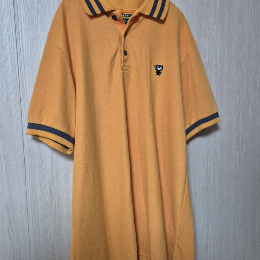 [BUNJANG] EASY Cotton Polo T-shirt Yellow L / EASY 카라티 L 옐로우