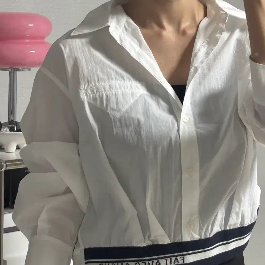 [BUNJANG] G-Cut White Shirt (Size 66) / 신세계 지컷 화이트 셔츠 (66사이즈)
